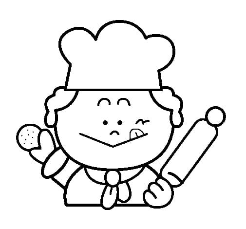 Free printable Baker coloring page #211392 from Careers and Professions collection