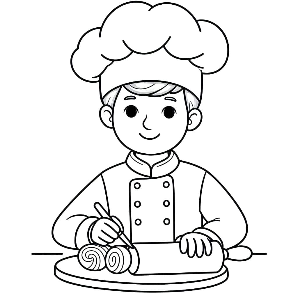 Free printable Baker coloring page #217489 from Careers and Professions collection