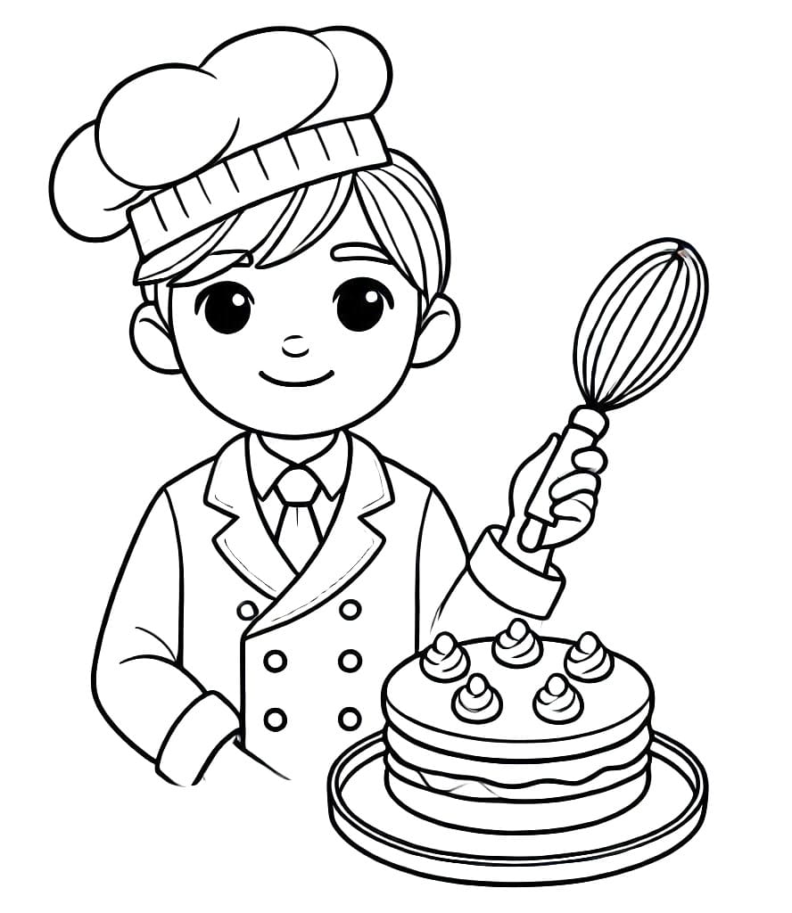 Free printable Baker coloring page #217490 from Careers and Professions collection Free printable Baker coloring page #217490 from Careers and Professions collection