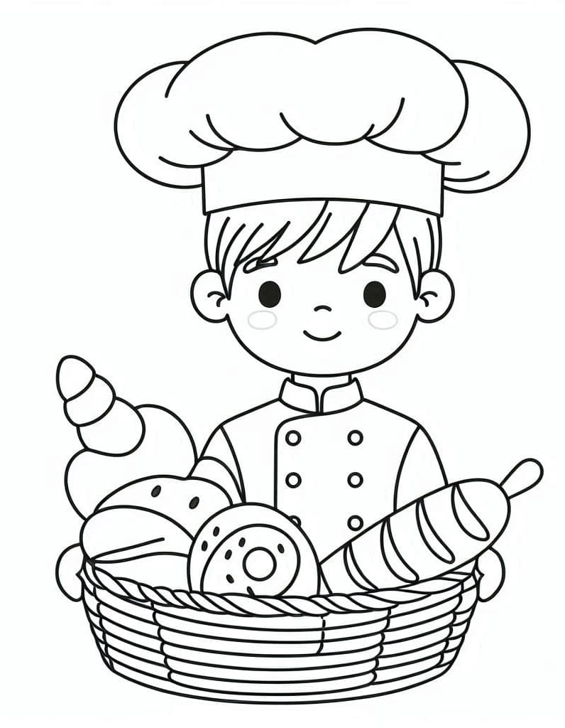 Free printable Baker coloring page #217495 from Careers and Professions collection