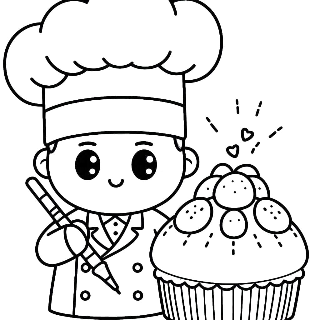 Free printable Baker coloring page #217496 from Careers and Professions collection