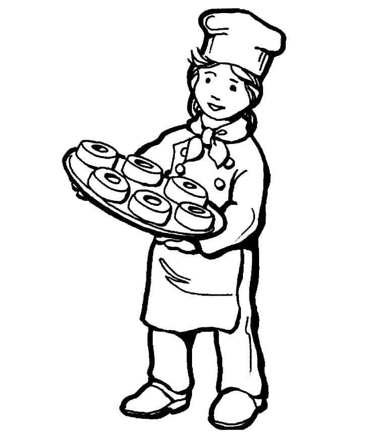 Free printable Baker coloring page #217506 from Careers and Professions collection Free printable Baker coloring page #217506 from Careers and Professions collection