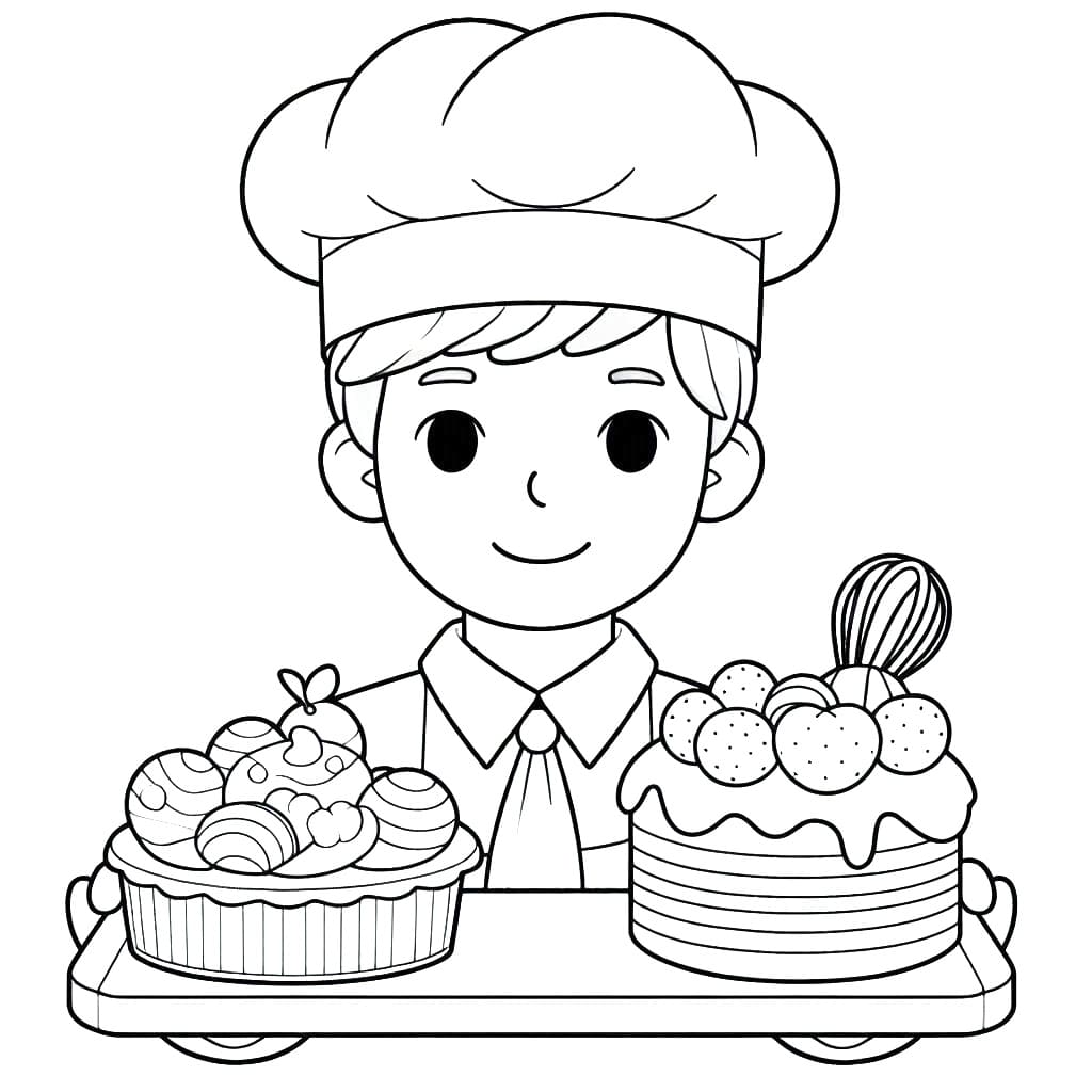 Free printable Baker coloring page #217511 from Careers and Professions collection Free printable Baker coloring page #217511 from Careers and Professions collection