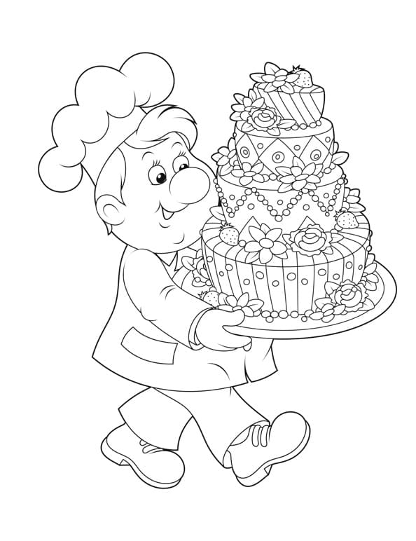 Free printable Baker coloring page #217515 from Careers and Professions collection Free printable Baker coloring page #217515 from Careers and Professions collection