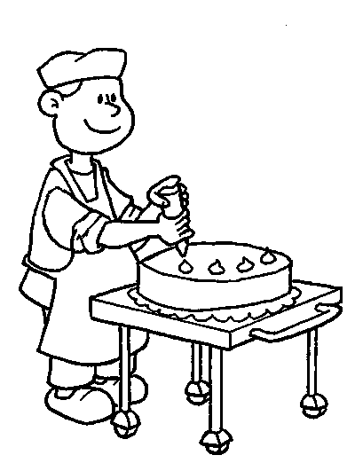 Free printable Baker coloring page #89865 from Careers and Professions collection