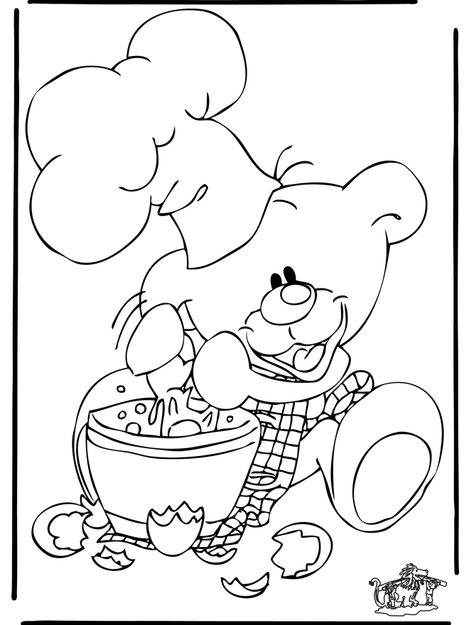 Coloring page: Baker (Careers and Professions) #89877 - Free Printable Coloring Pages