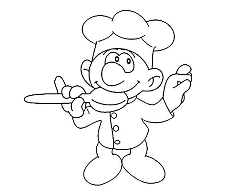 Coloring page: Baker (Careers and Professions) #89903 - Free Printable Coloring Pages