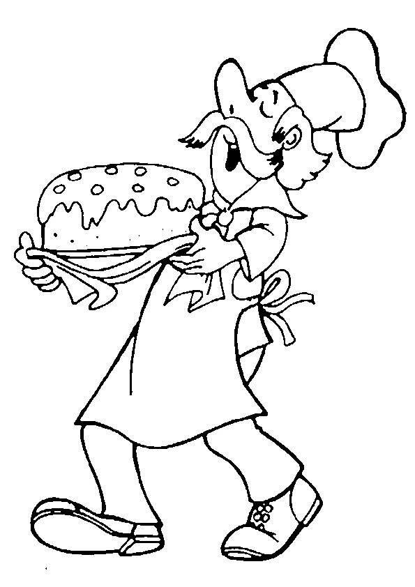 Free printable Baker coloring page #89904 from Careers and Professions collection Free printable Baker coloring page #89904 from Careers and Professions collection