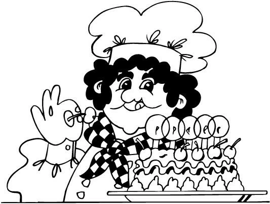Free printable Baker coloring page #89927 from Careers and Professions collection