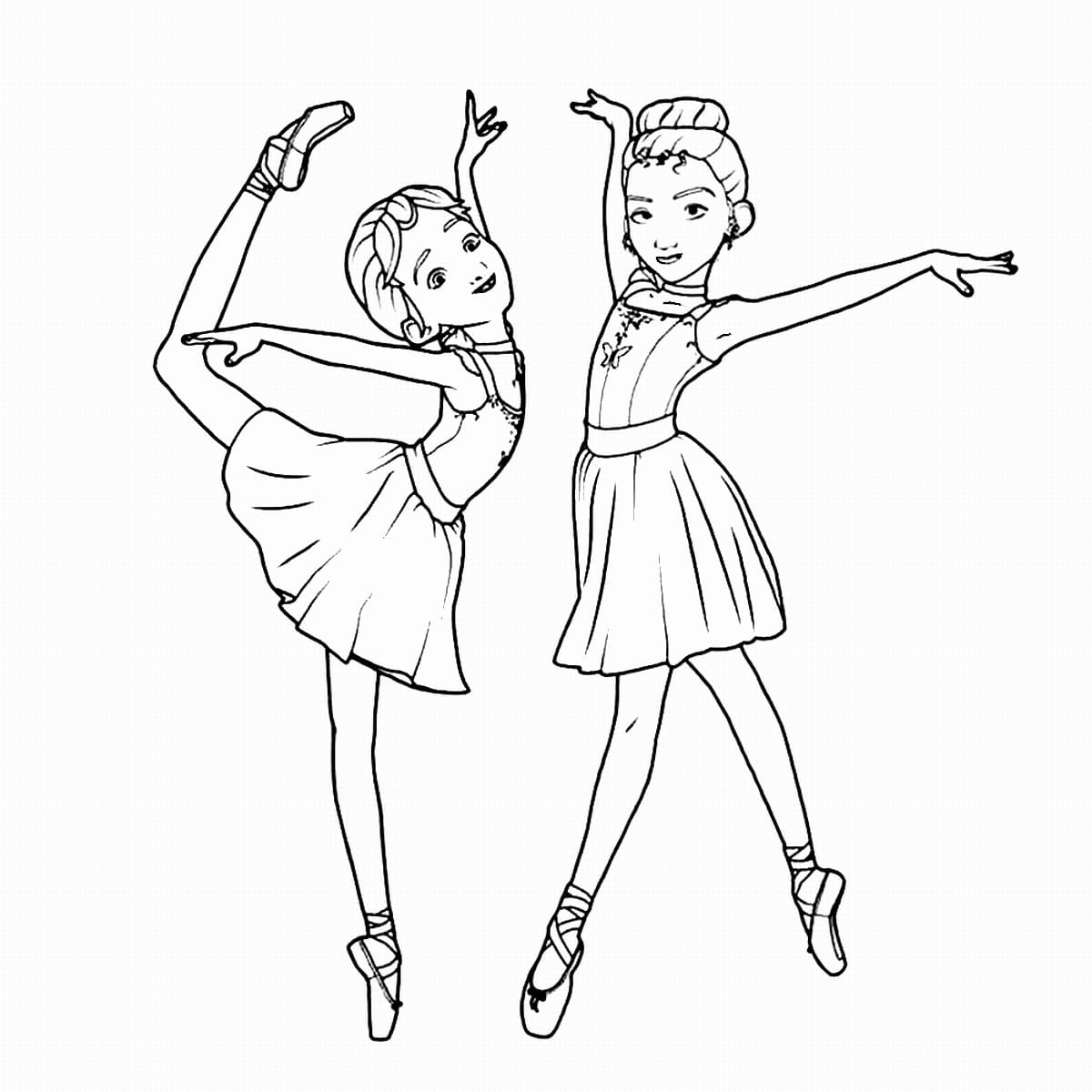 Free printable Ballerina coloring page #195037 from Careers and Professions collection