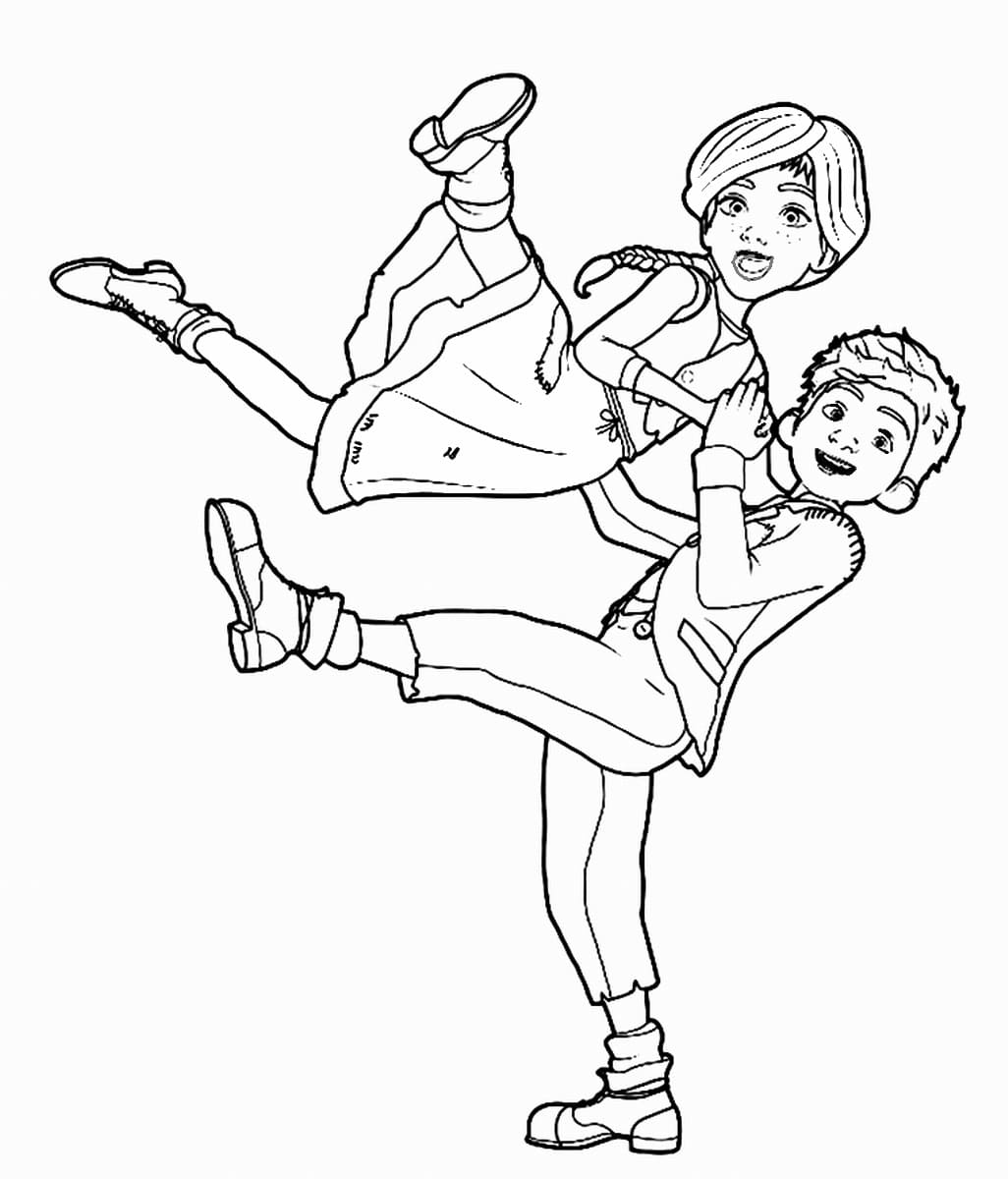 Free printable Ballerina coloring page #195050 from Careers and Professions collection