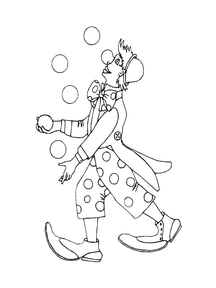 Free printable Clown coloring page #195850 from Careers and Professions collection Free printable Clown coloring page #195850 from Careers and Professions collection