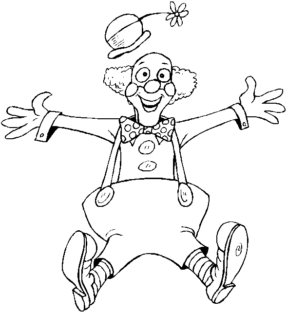 Free printable Clown coloring page #90906 from Careers and Professions collection