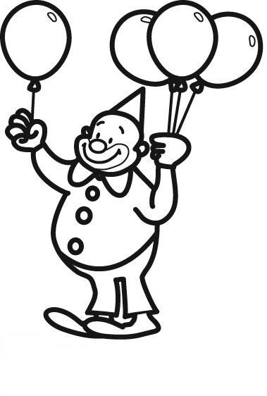 Free printable Clown coloring page #90950 from Careers and Professions collection