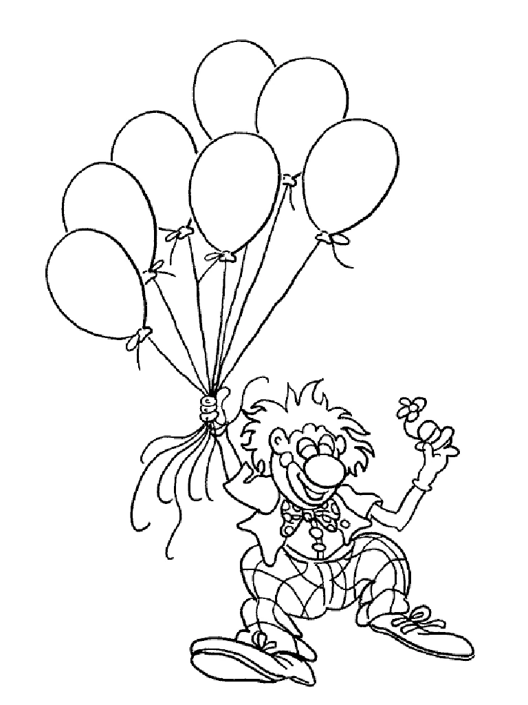 Coloring page: Clown (Careers and Professions) #90994 - Free Printable Coloring Pages