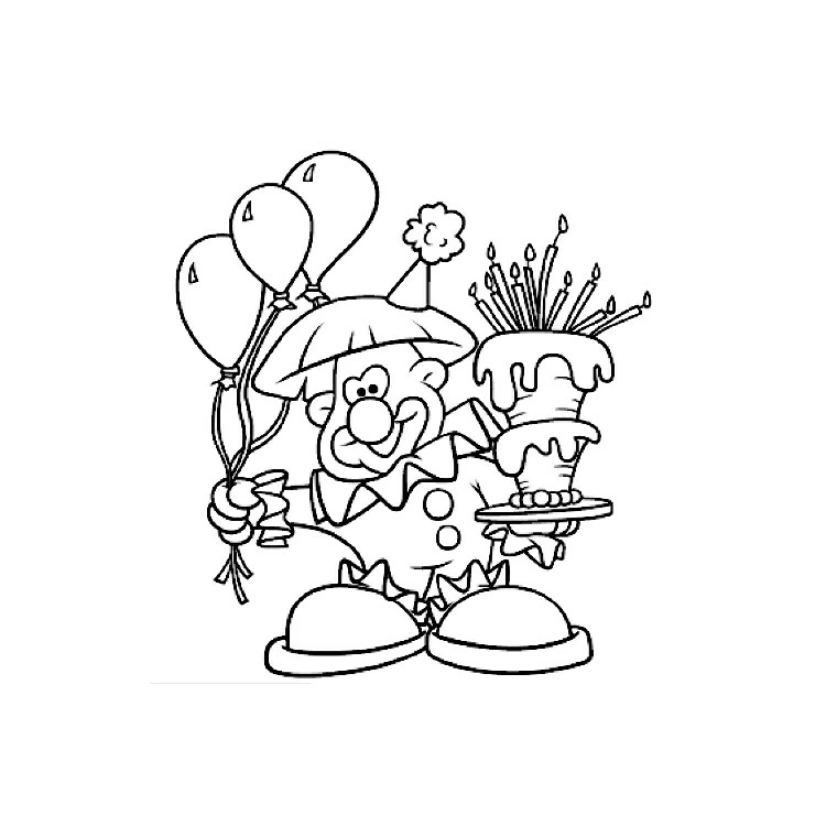 Free printable Clown coloring page #91023 from Careers and Professions collection