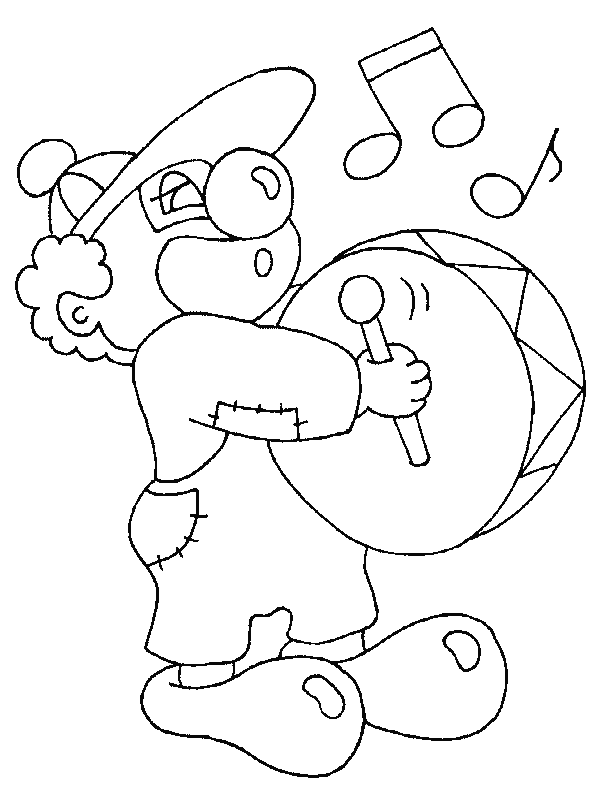 Free printable Clown coloring page #91070 from Careers and Professions collection