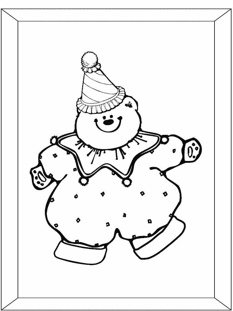 Free printable Clown coloring page #91096 from Careers and Professions collection