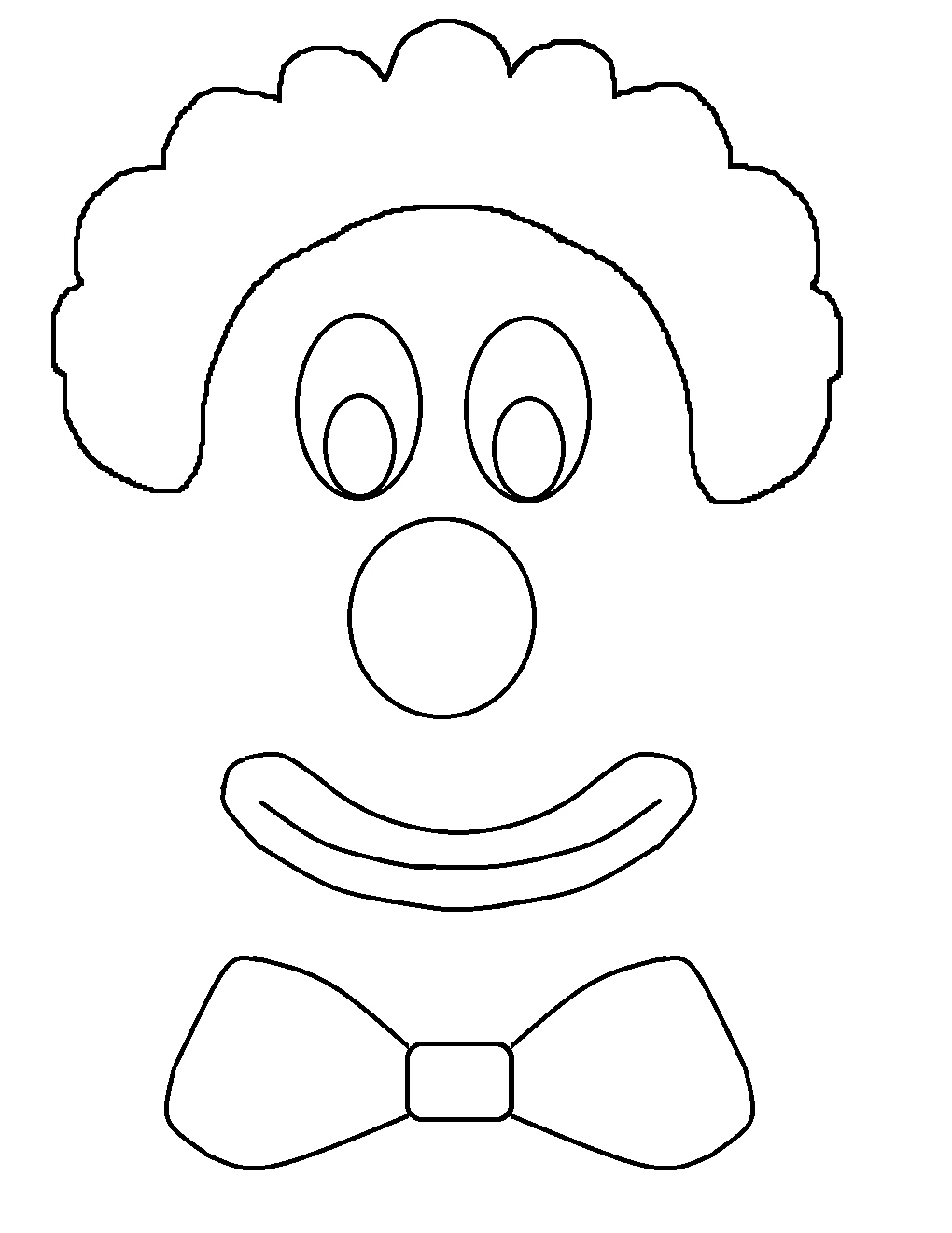 Coloring page: Clown (Careers and Professions) #91195 - Free Printable Coloring Pages