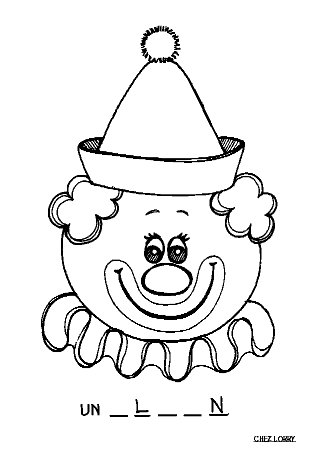 Free printable Clown coloring page #91226 from Careers and Professions collection