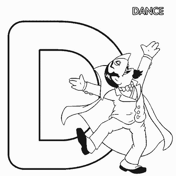 Free printable Dancer coloring page #92232 from Careers and Professions collection