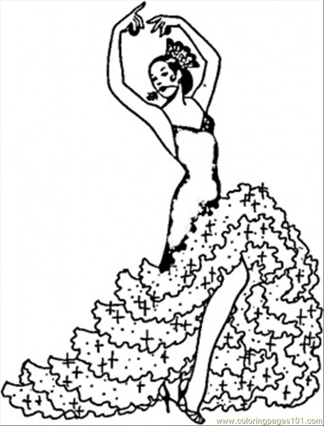 Free printable Dancer coloring page #92273 from Careers and Professions collection Free printable Dancer coloring page #92273 from Careers and Professions collection