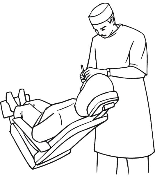 Free printable Dentist coloring page #200033 from Careers and Professions collection Free printable Dentist coloring page #200033 from Careers and Professions collection