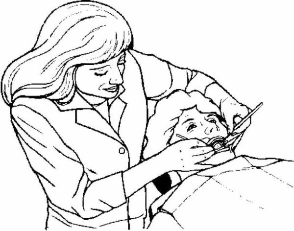 Free printable Dentist coloring page #92835 from Careers and Professions collection
