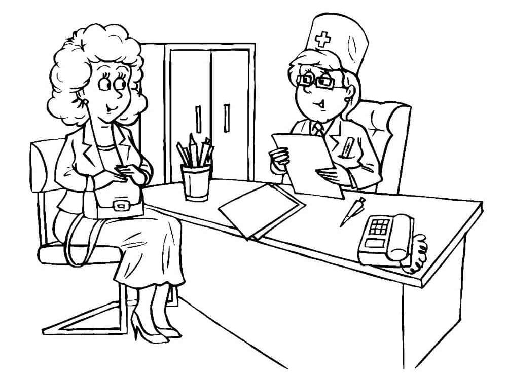 Free printable Doctor coloring page #187856 from Careers and Professions collection Free printable Doctor coloring page #187856 from Careers and Professions collection
