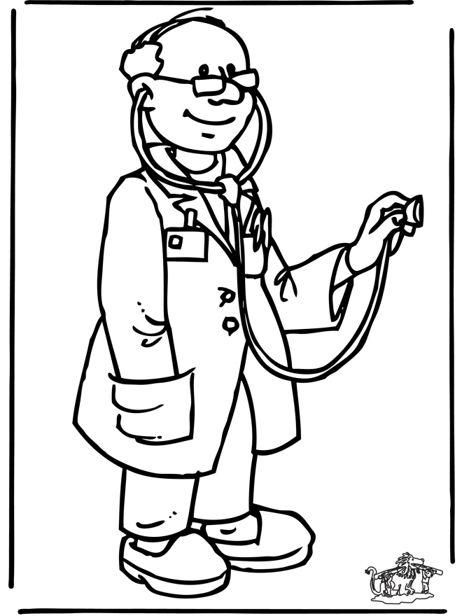 Free printable Doctor coloring page #93508 from Careers and Professions collection Free printable Doctor coloring page #93508 from Careers and Professions collection