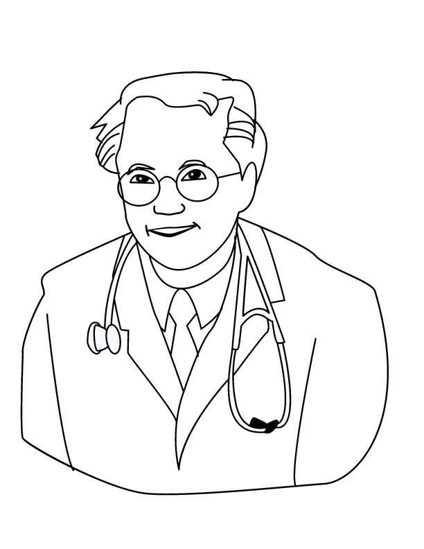 Free printable Doctor coloring page #93538 from Careers and Professions collection Free printable Doctor coloring page #93538 from Careers and Professions collection