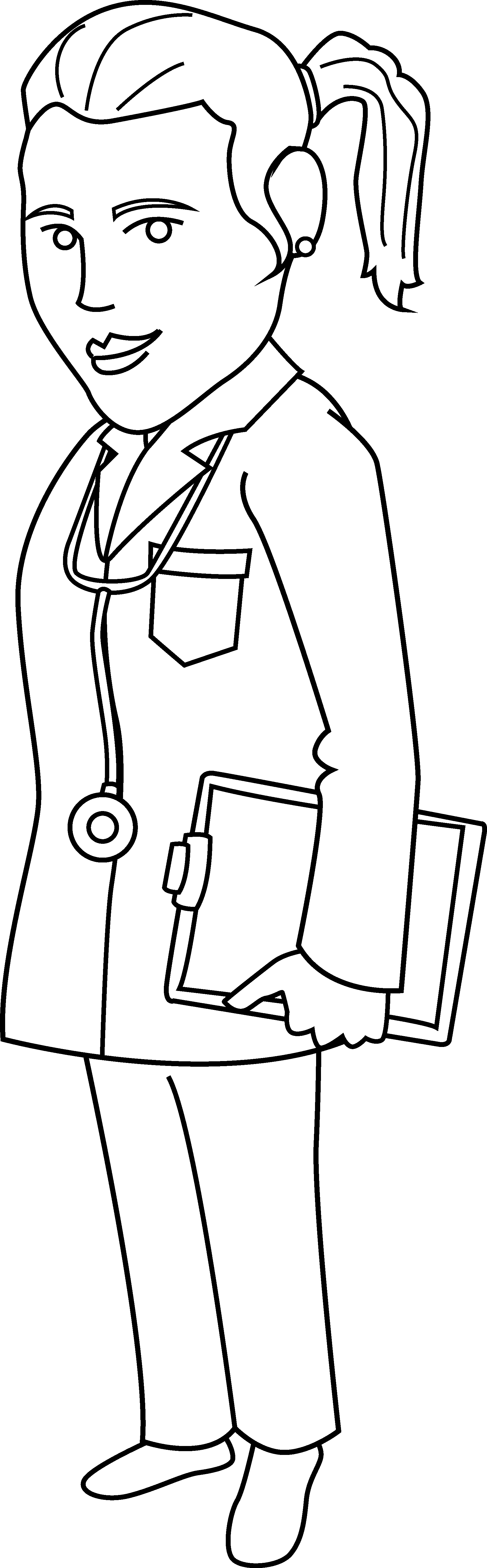 Free printable Doctor coloring page #93558 from Careers and Professions collection Free printable Doctor coloring page #93558 from Careers and Professions collection