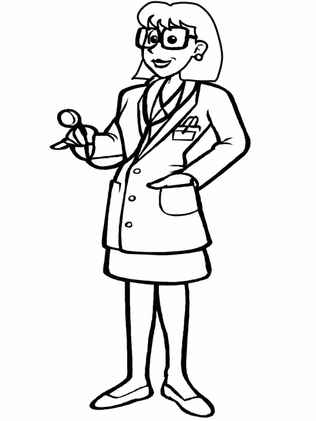Free printable Doctor coloring page #93632 from Careers and Professions collection