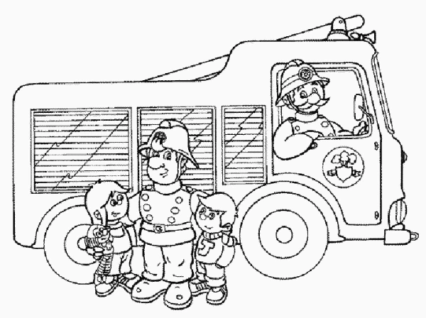 Free printable Firefighter coloring page #105548 from Careers and Professions collection