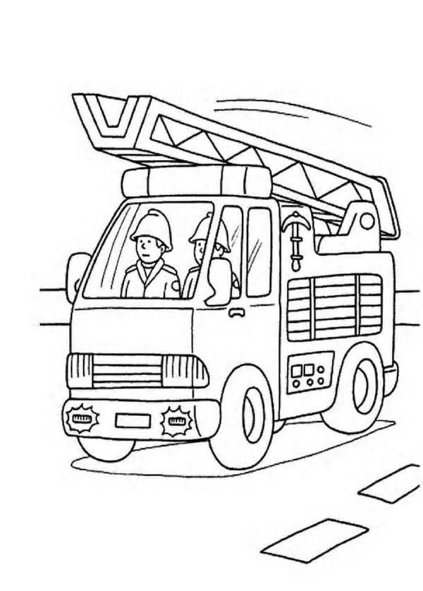 Free printable Firefighter coloring page #105578 from Careers and Professions collection