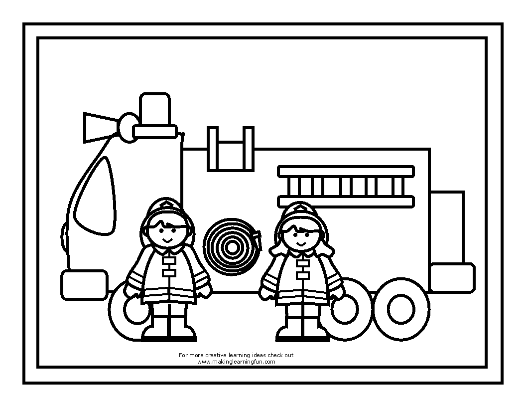 Free printable Firefighter coloring page #105596 from Careers and Professions collection