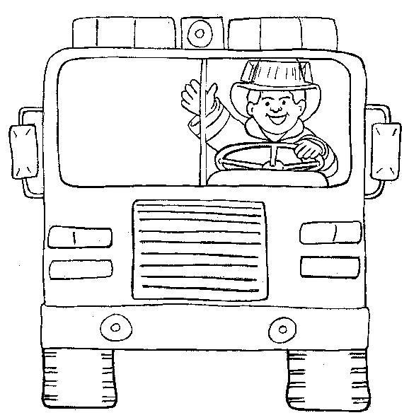 Free printable Firefighter coloring page #105618 from Careers and Professions collection