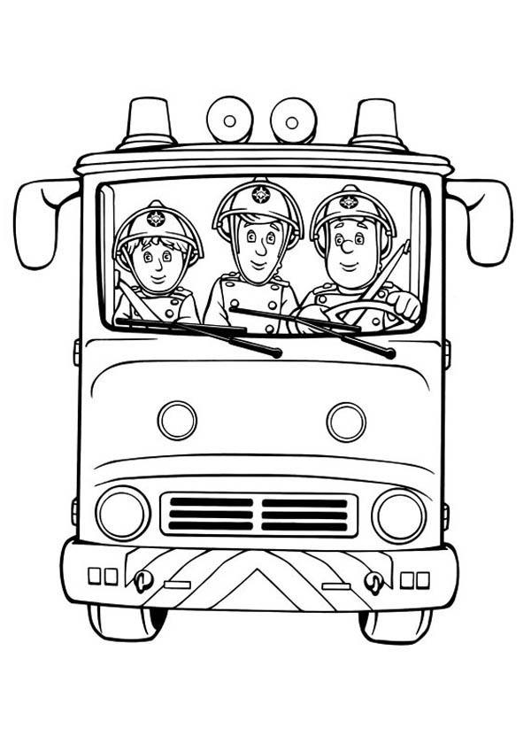 Free printable Firefighter coloring page #105629 from Careers and Professions collection