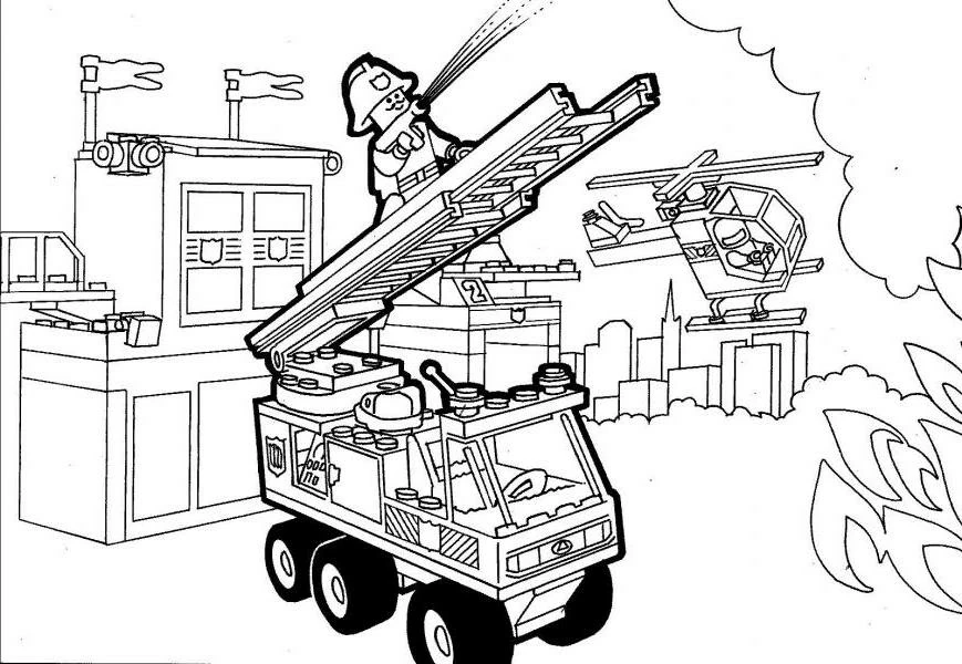 Free printable Firefighter coloring page #105672 from Careers and Professions collection
