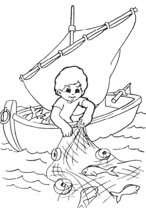Free printable Fisherman coloring page #103956 from Careers and Professions collection