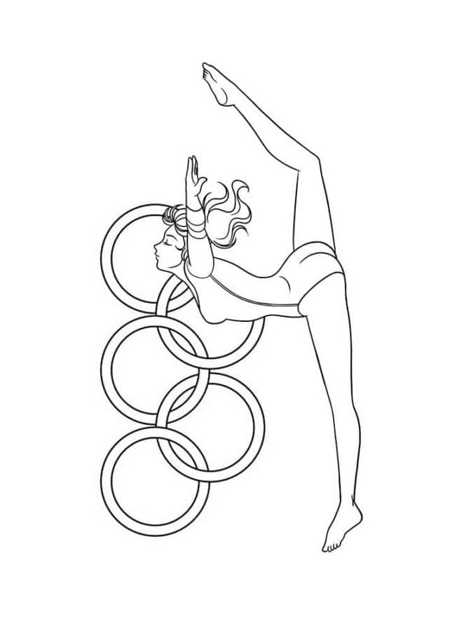 Free printable Gymnastic coloring page #192302 from Careers and Professions collection