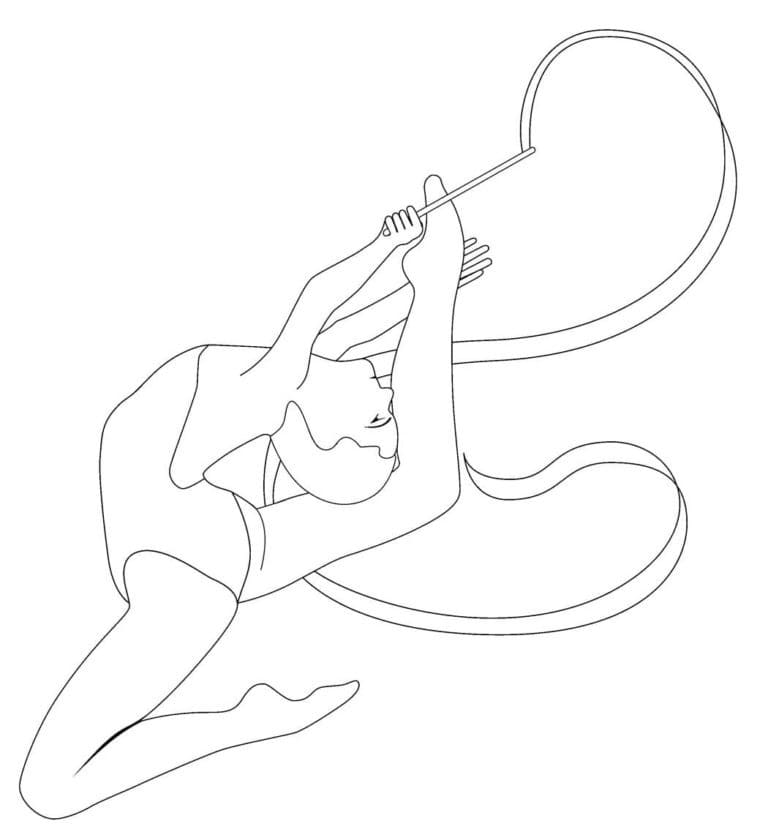 Coloring page: Gymnastic (Careers and Professions) #192307 - Free Printable Coloring Pages