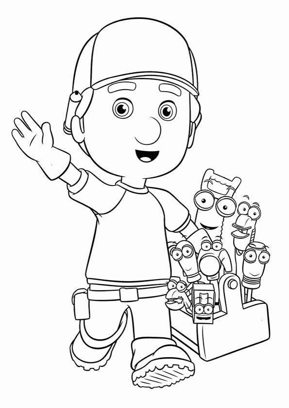Coloring page: Handyman (Careers and Professions) #90224 - Free Printable Coloring Pages