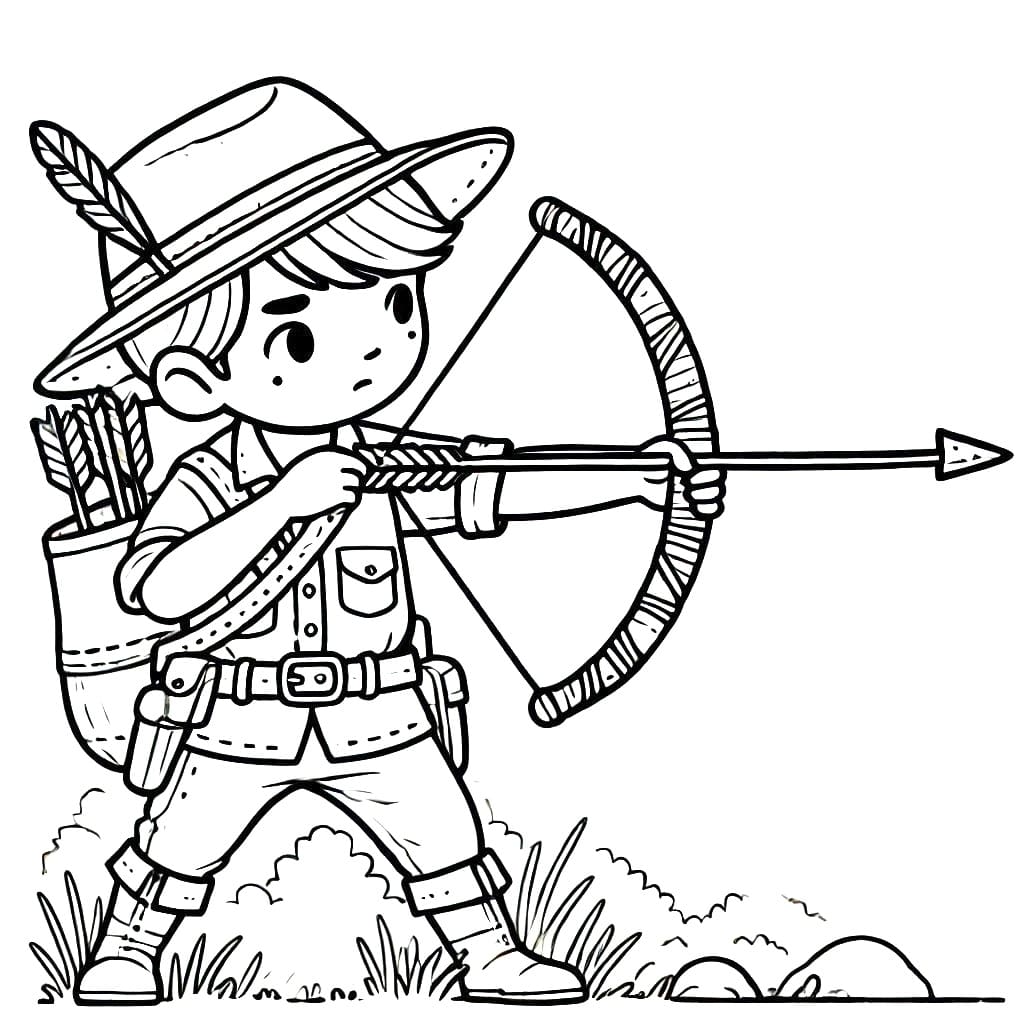 Free printable Hunter coloring page #218057 from Careers and Professions collection