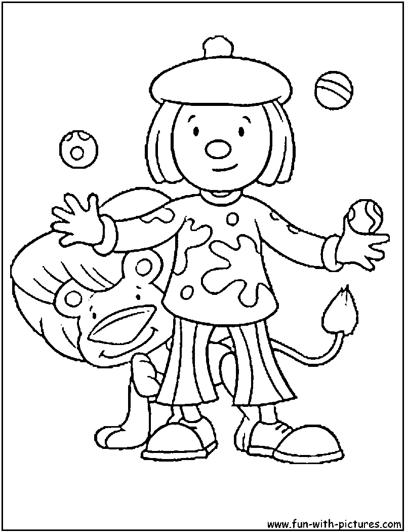 Free printable Juggler coloring page #99245 from Careers and Professions collection