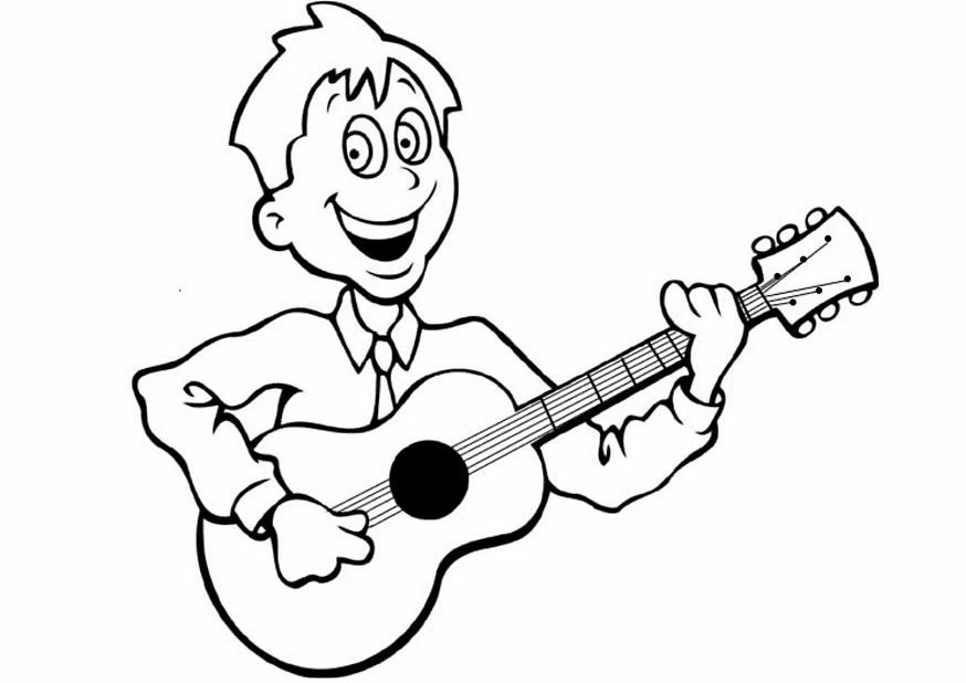 Coloring page: Musician (Careers and Professions) #102598 - Free Printable Coloring Pages