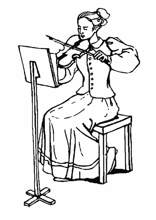 Coloring page: Musician (Careers and Professions) #102728 - Free Printable Coloring Pages