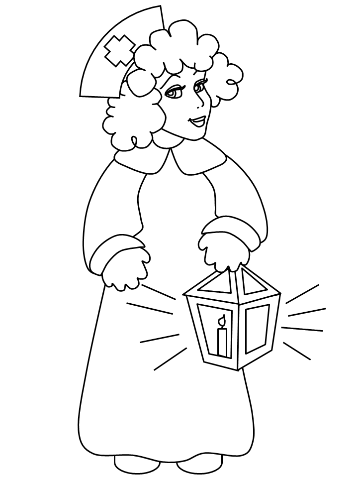 Free printable Nurse coloring page #170424 from Careers and Professions collection