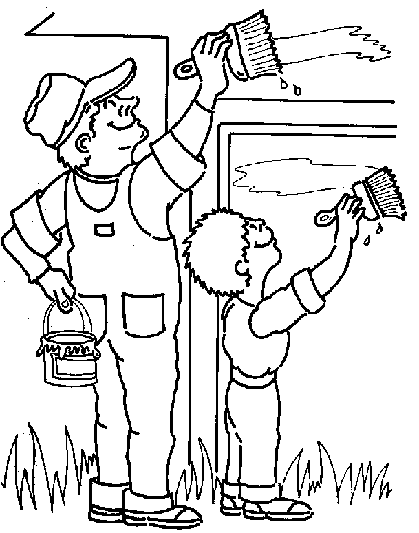 Free printable Painter coloring page #104301 from Careers and Professions collection