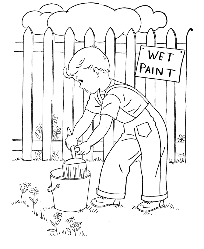 Free printable Painter coloring page #104394 from Careers and Professions collection